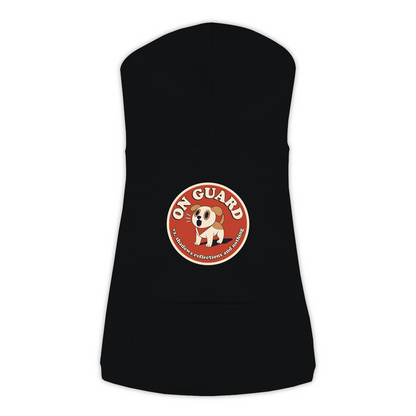 On Guard Dog Hoodie in Black, sizes L-3XL
