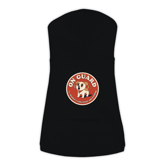 On Guard Dog Hoodie in Black, sizes L-3XL