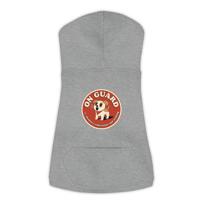 On Guard Dog Hoodie in Granite Heather, sizes L-3XL