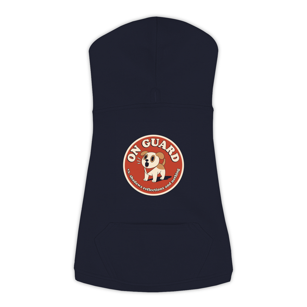 On Guard Dog Hoodie in Navy, sizes L-3XL