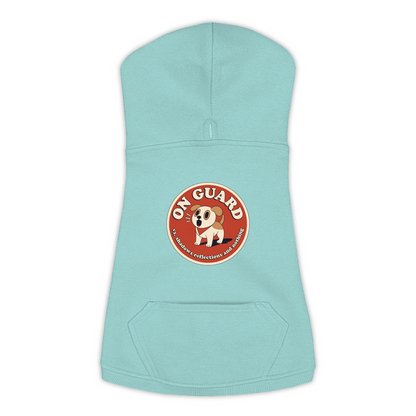 On Guard Dog Hoodie in Saltwater, sizes L-3XL