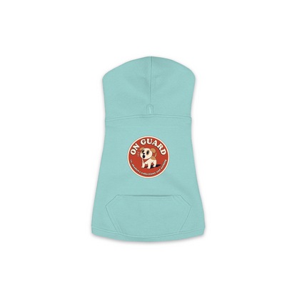 On Guard Dog Hoodie in Saltwater, sizes XS-M