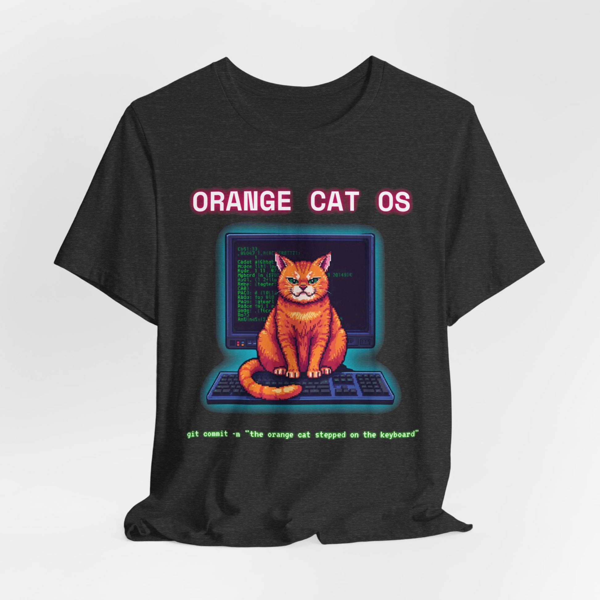 Orange Cat OS T-Shirt everyday style