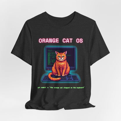 Orange Cat OS T-Shirt everyday style
