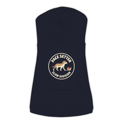 Professional Pace Setter dog hoodie in Navy, sizes L-3XL
