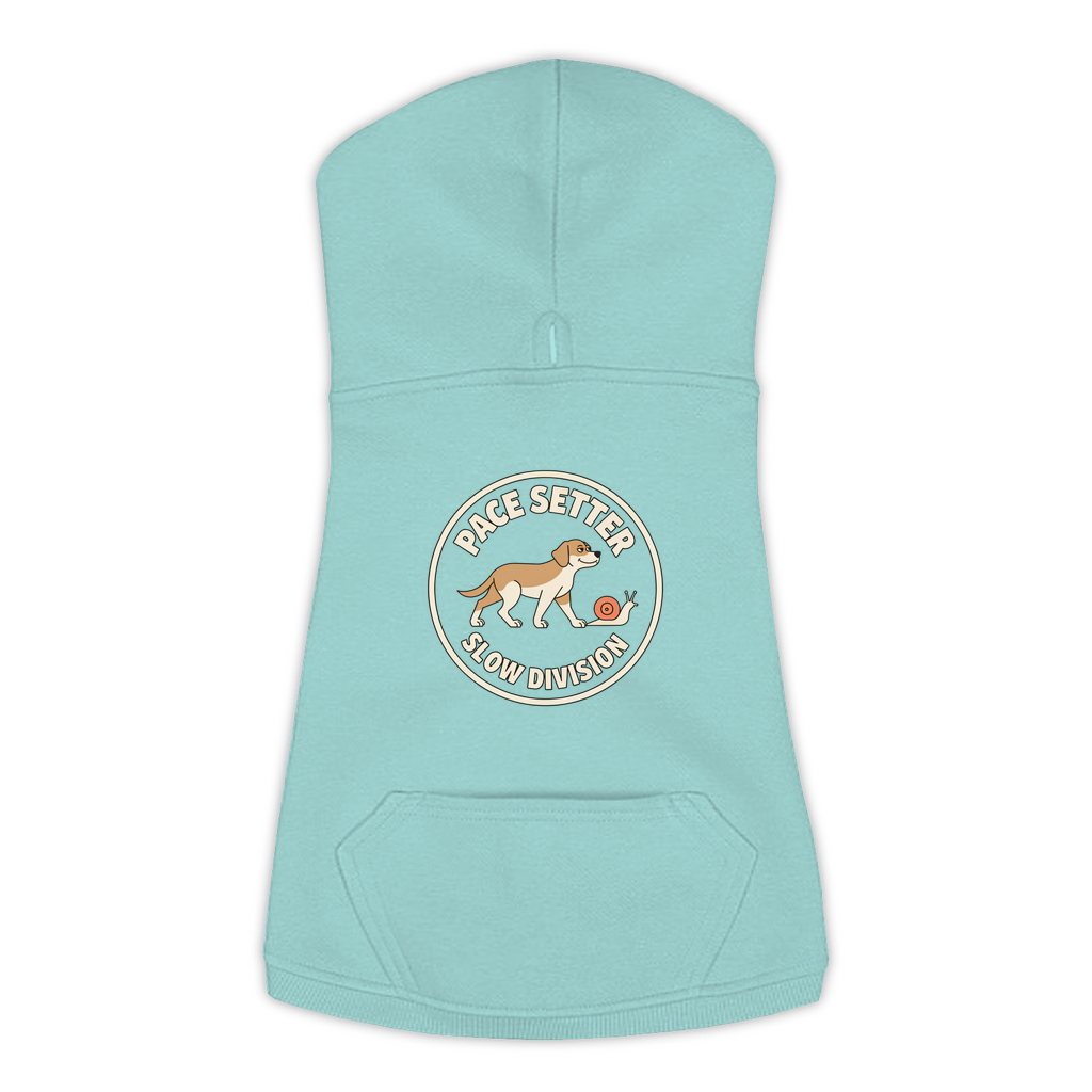 Professional Pace Setter dog hoodie in Saltwater, sizes L-3XL