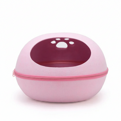 PawEgg™ felt egg cave cat bed pet pink