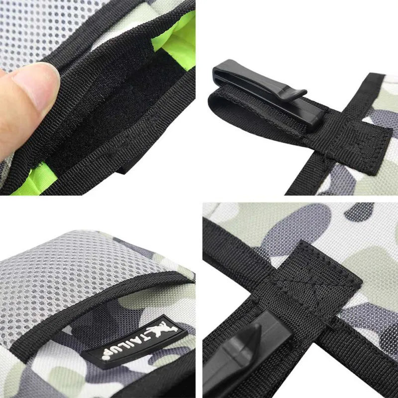 Close-up of PawPocket treat pouch belt clip attachment