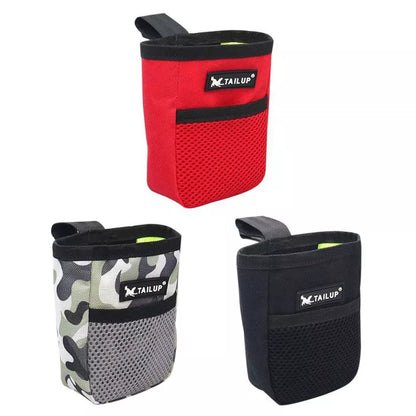 PawPocket treat pouch in black fabric