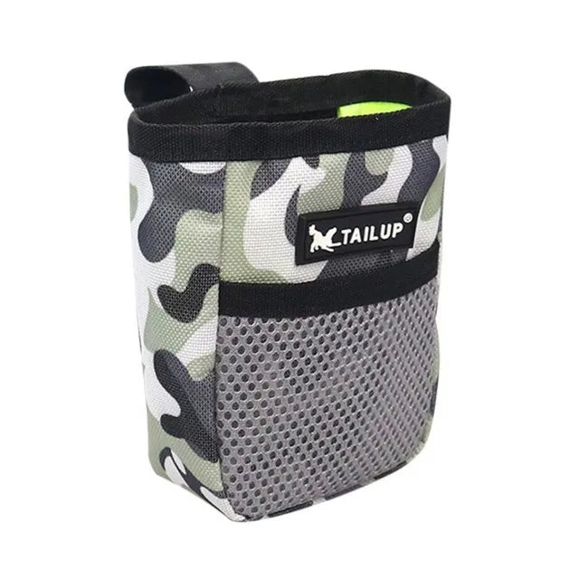 PawPocket treat pouch wide-access opening showing treats inside