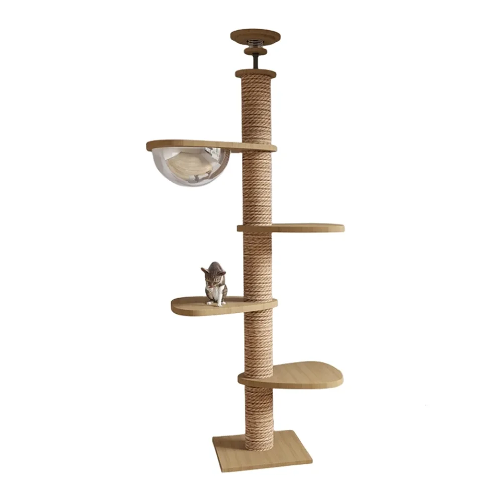 Multilayer solid wood composite board used in PawTower platforms