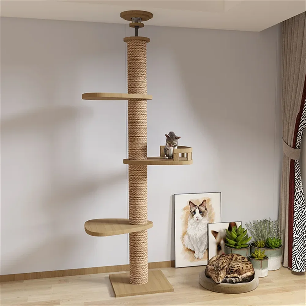 luxury freestanding cat tree