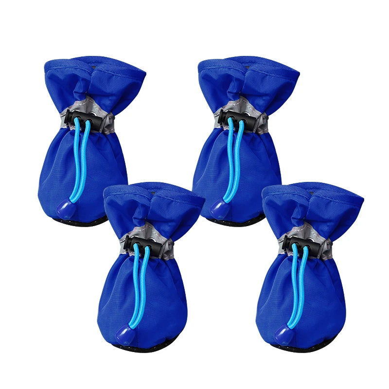 Cotton-lined and single-layer fabric options for PawTrek waterproof dog shoes
