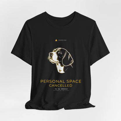 Personal Space Cancelled Beagle T-Shirt — colour option, Navy