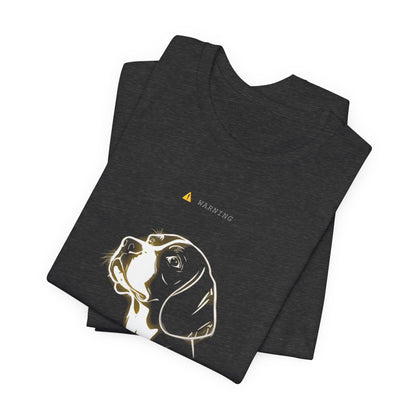 Personal Space Cancelled Beagle T-Shirt — flat lay product photo