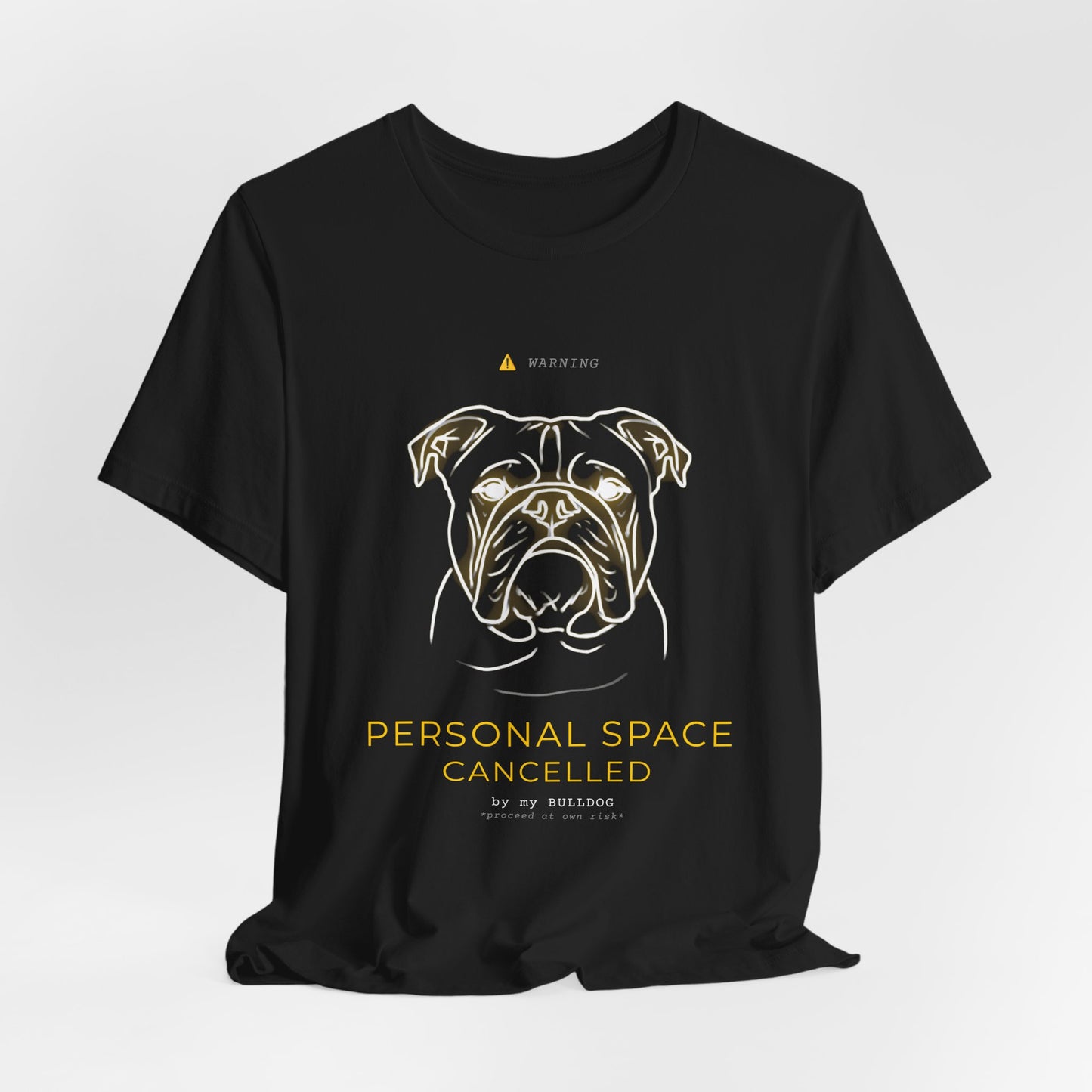 Personal Space Cancelled Bulldog T-Shirt — colour option, Navy