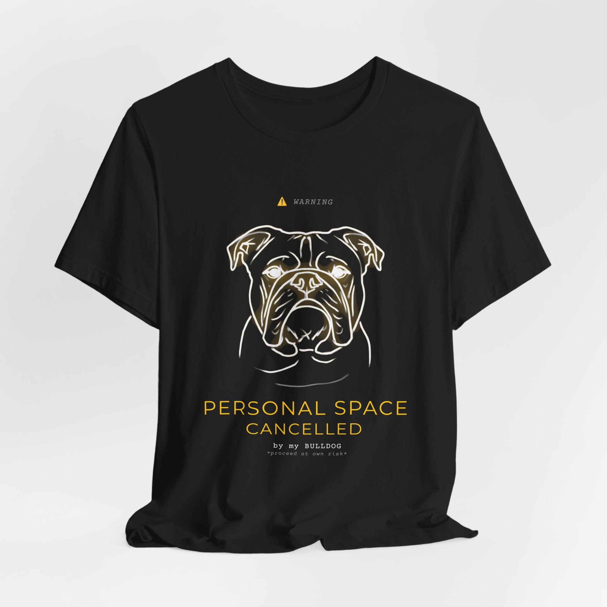 Personal Space Cancelled Bulldog T-Shirt — colour option, Navy