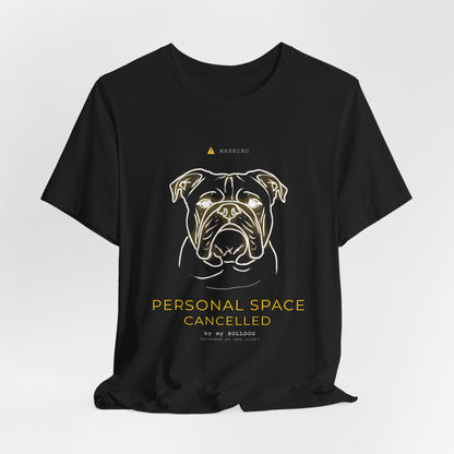 Personal Space Cancelled Bulldog T-Shirt — colour option, Navy
