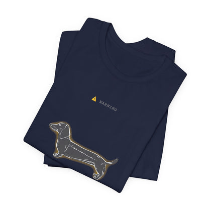 Personal Space Cancelled Dachshund T-Shirt — colour option, Black Heather