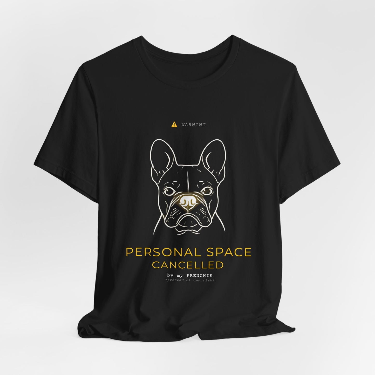 Personal Space Cancelled French Bulldog T-Shirt — colour option, Navy