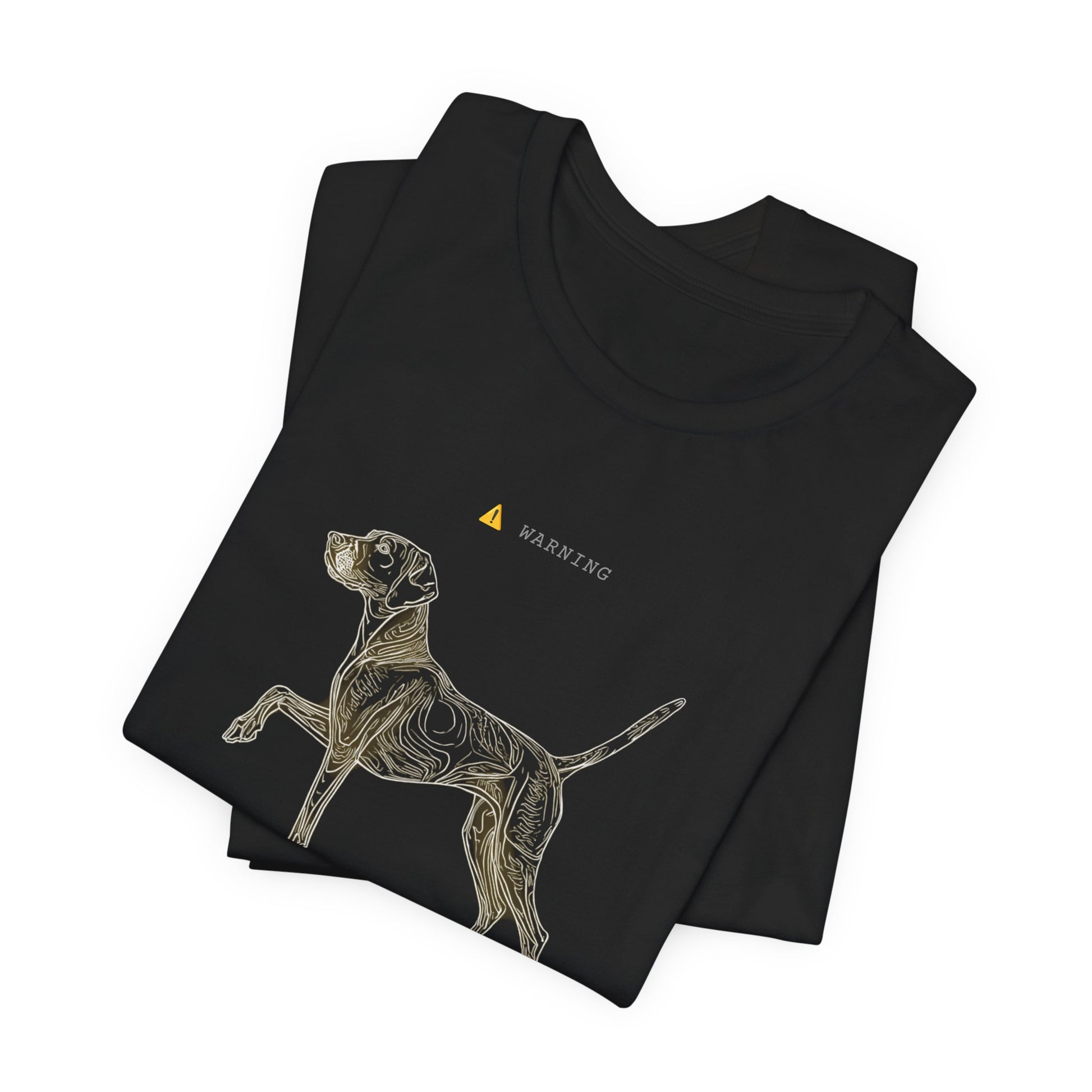 Personal Space Cancelled German Pointer T-Shirt — Black colourway