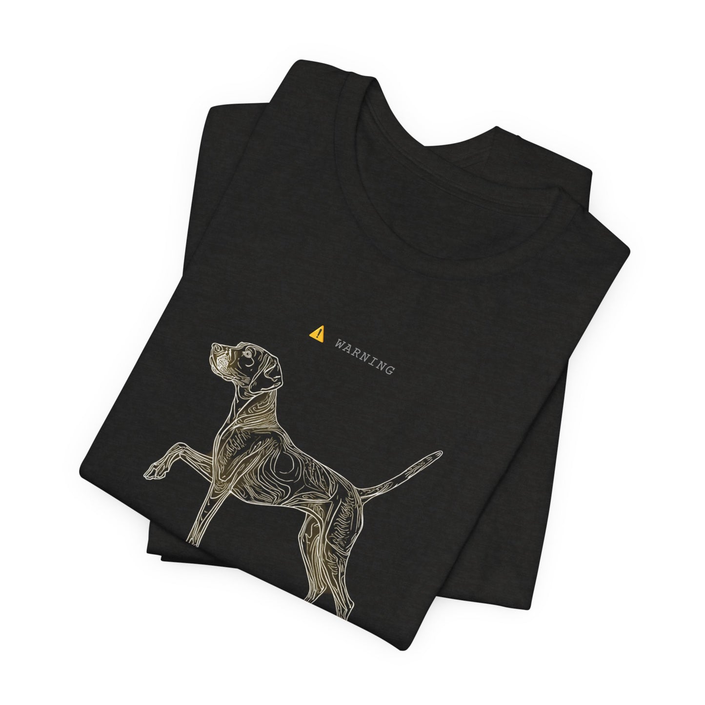 Personal Space Cancelled German Pointer T-Shirt — model side view