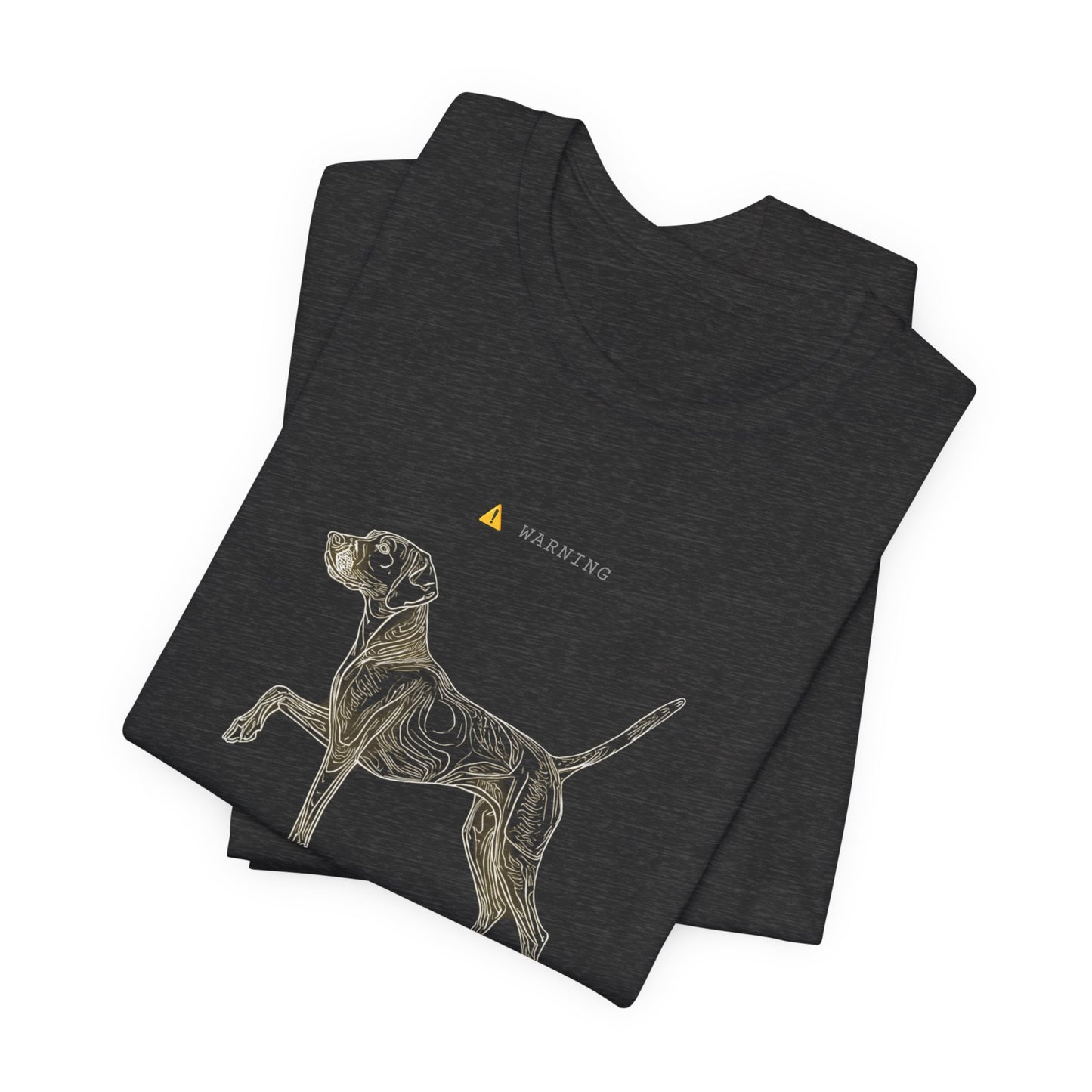 Personal Space Cancelled German Pointer T-Shirt — Dark Grey Heather colourway