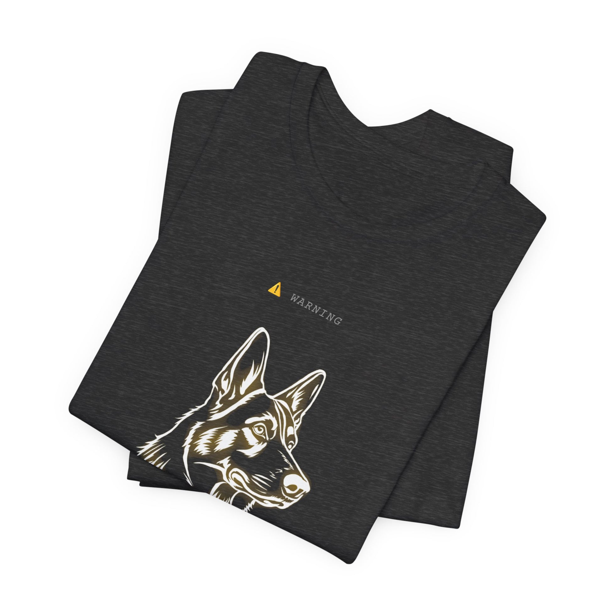Personal Space Cancelled German Shepherd T-Shirt — flat lay product photo