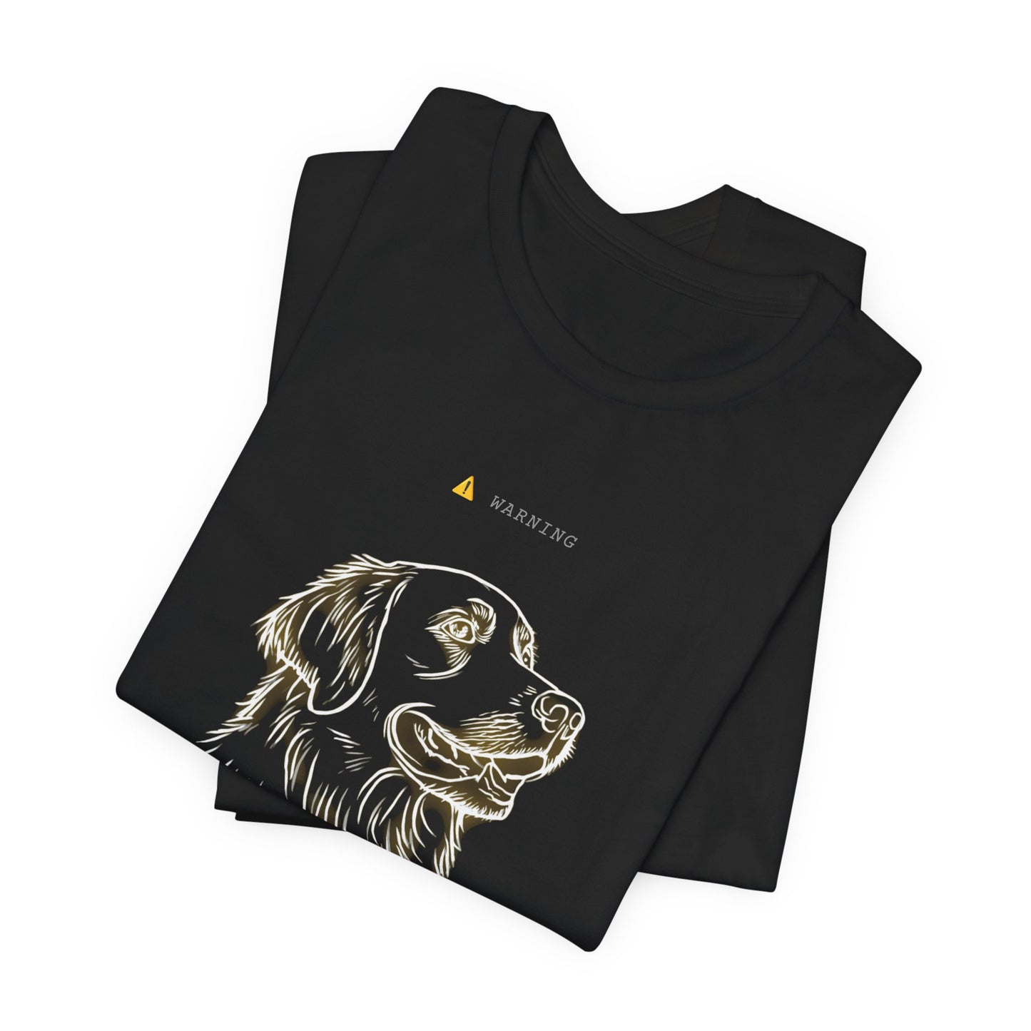 Personal Space Cancelled Golden Retriever T-Shirt — colour option, Dark Grey Heather