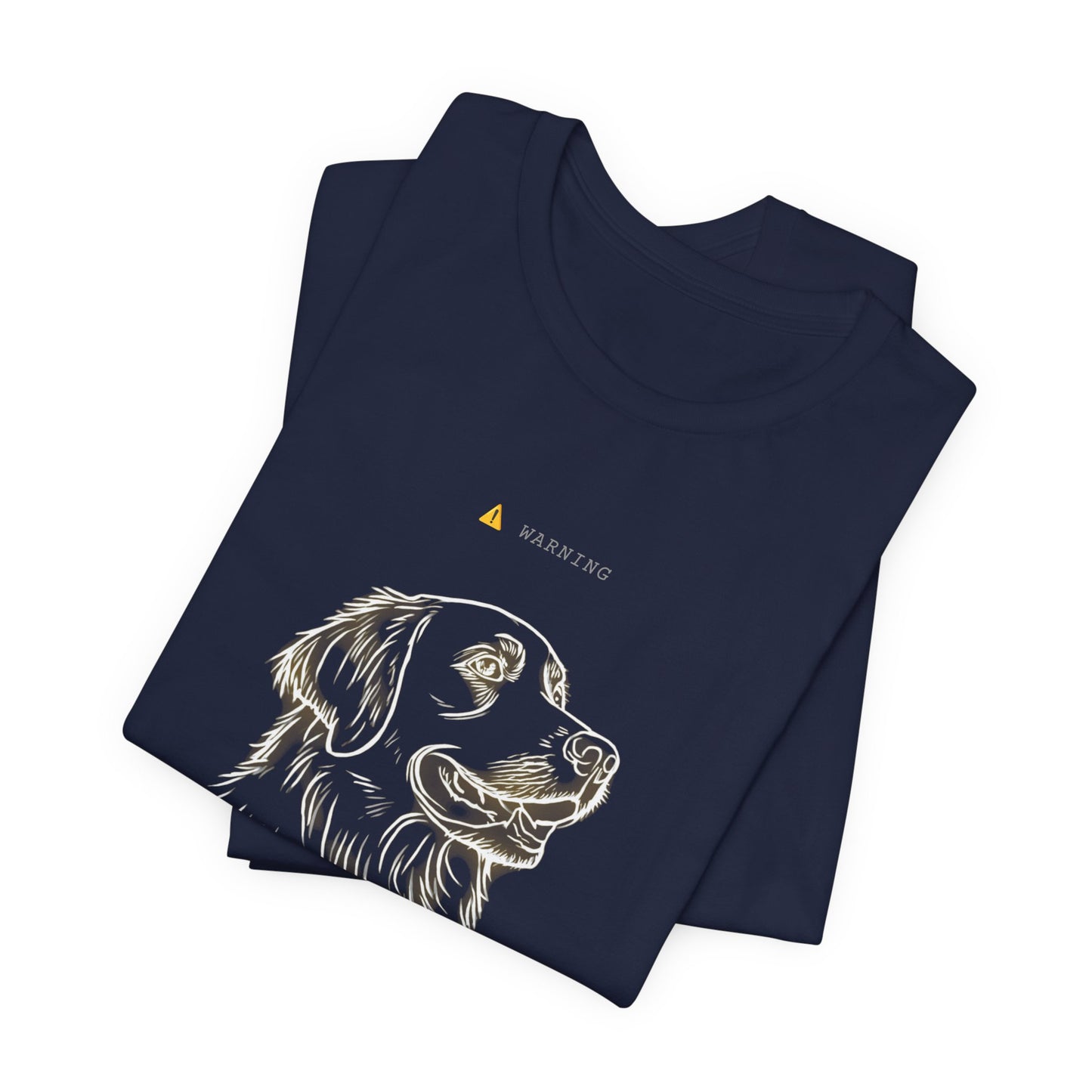 Personal Space Cancelled Golden Retriever T-Shirt — colour option, Black Heather