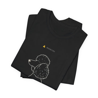 Personal Space Cancelled Poodle T-Shirt — colour option, Dark Grey Heather