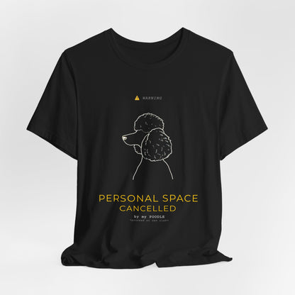 Personal Space Cancelled Poodle T-Shirt — colour option, Navy