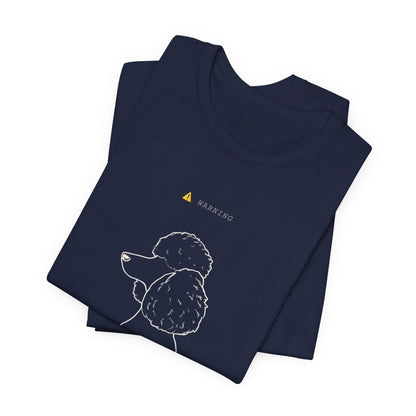 Personal Space Cancelled Poodle T-Shirt — colour option, Black Heather