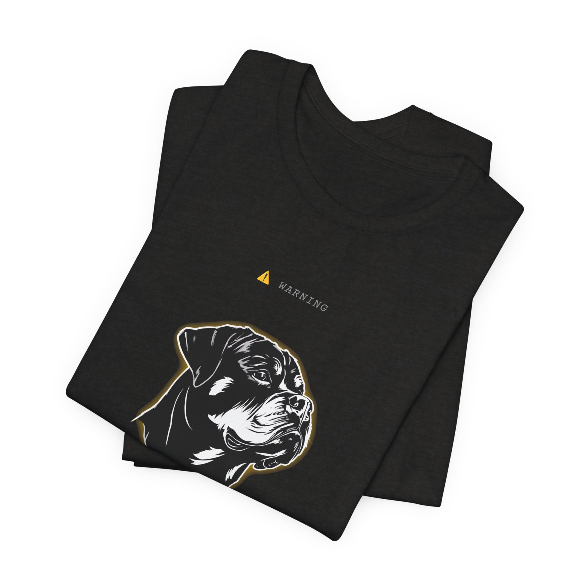 Personal Space Cancelled Rottweiler T-Shirt — sleeve and neckline detail