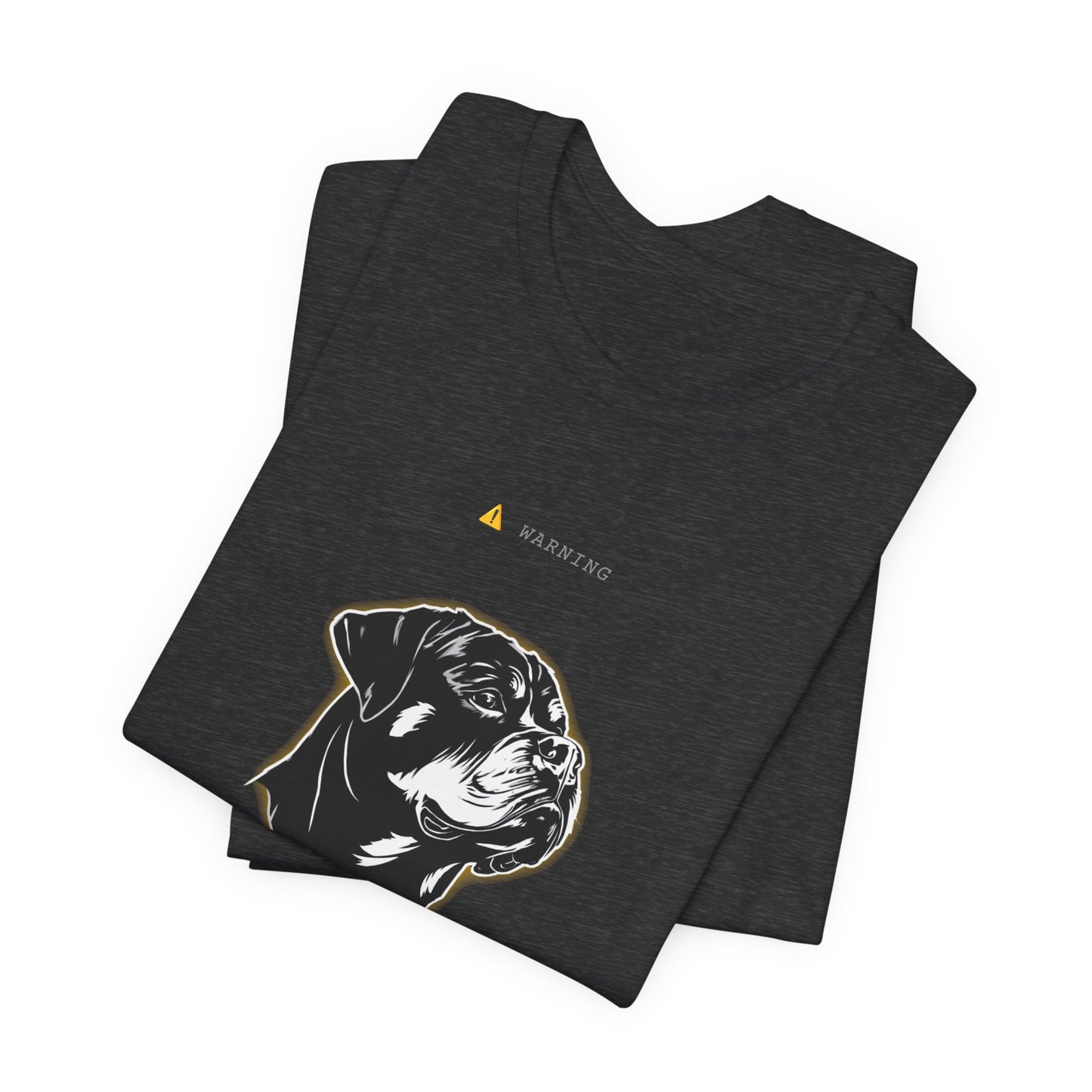 Personal Space Cancelled Rottweiler T-Shirt — flat lay product photo