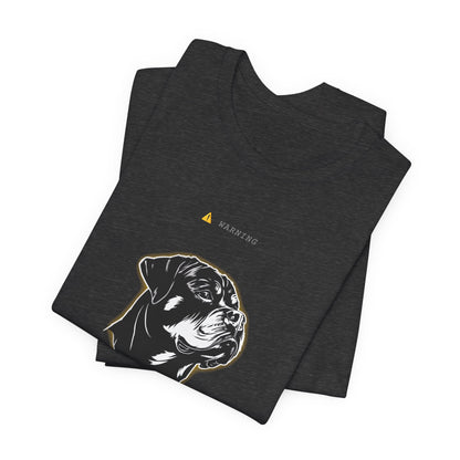 Personal Space Cancelled Rottweiler T-Shirt — flat lay product photo