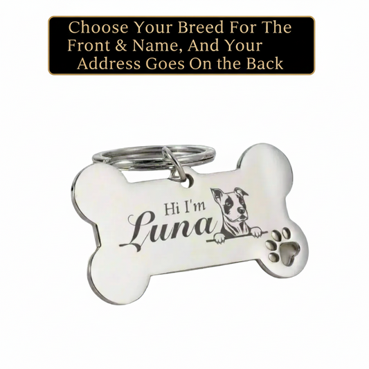 personalised dog cat pendant bone shaped