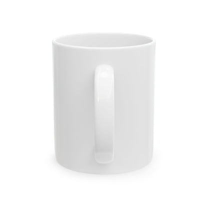 Personalized pet photo mug side view showing handle