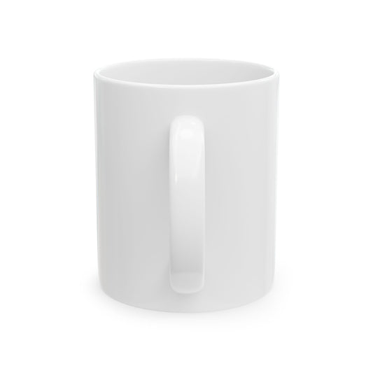Personalized pet photo mug side view showing handle