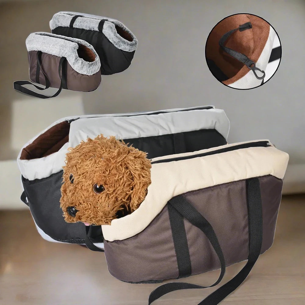 Pet carrier sling bag for small dogs and cats, adjustable strap — SniffWaggleNWalk