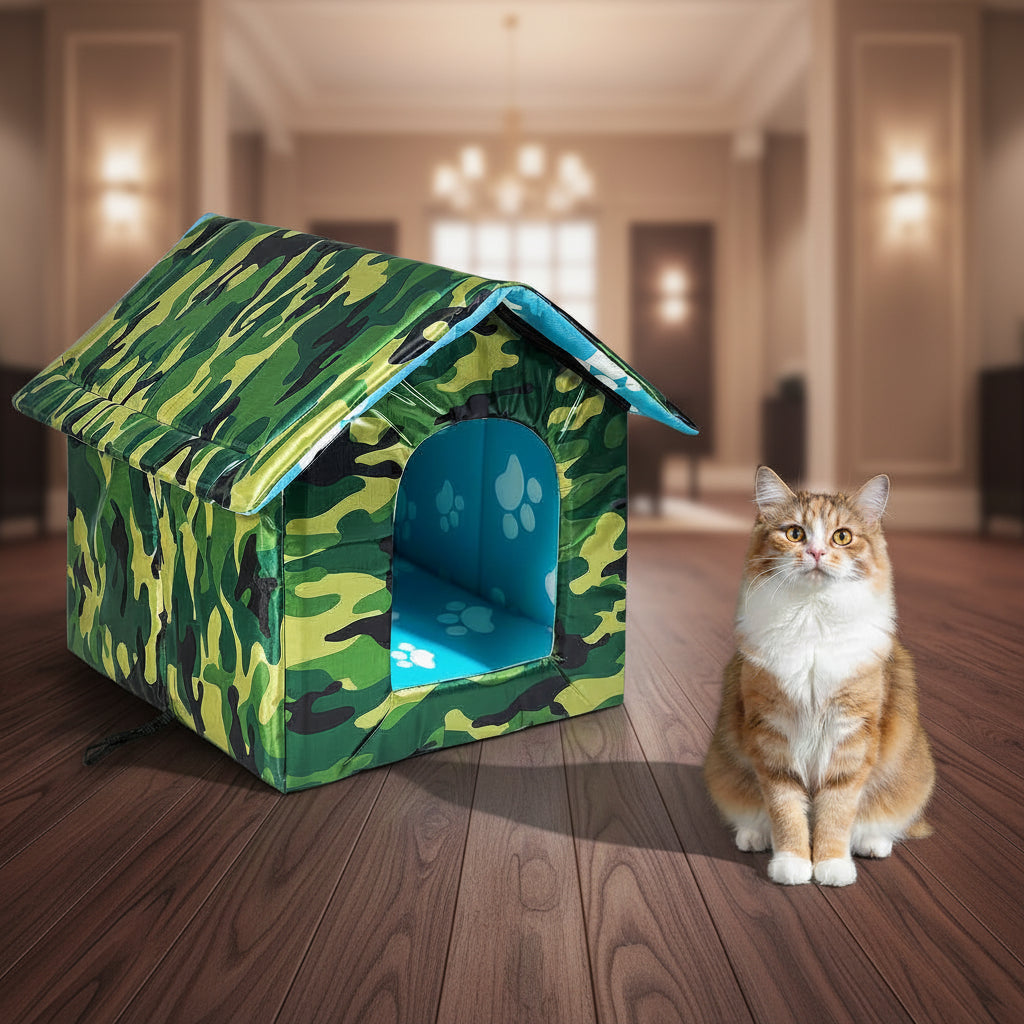 pet tent shelter green view
