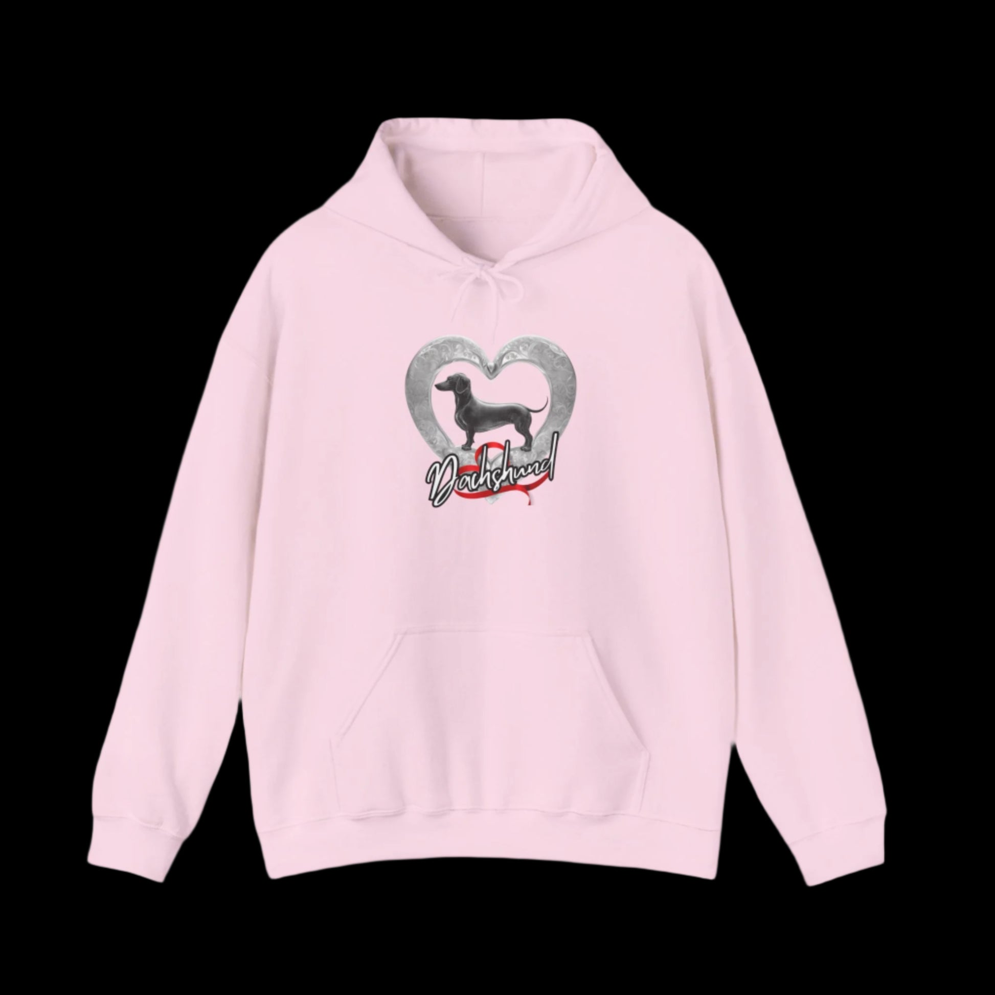pink best dachshund hoodie clothes sweatshirt premium sausage dog 