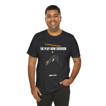 Play Bow Division dog t-shirt size chart