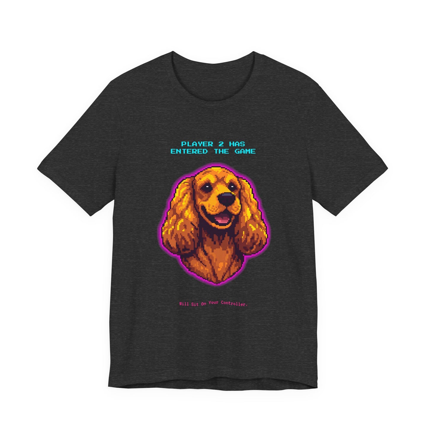 Player 2 Has Entered the Game T-Shirt - Funny Cocker Spaniel Gamer Unisex Tee - Style 18