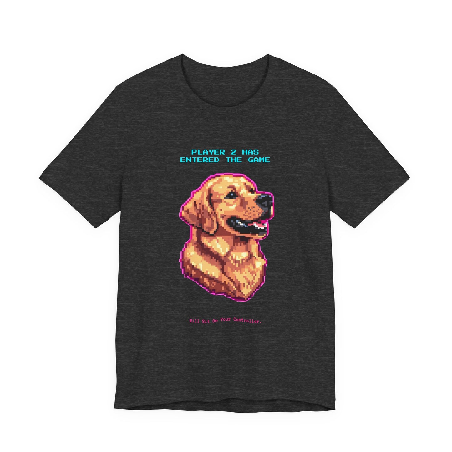 Player 2 Has Entered the Game T-Shirt - Funny Golden Retriever Gamer Unisex Tee - Style 18