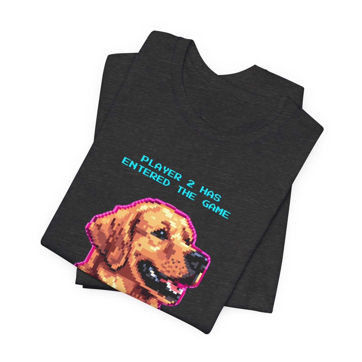 Player 2 Has Entered the Game T-Shirt - Funny Golden Retriever Gamer Unisex Tee - Style 20