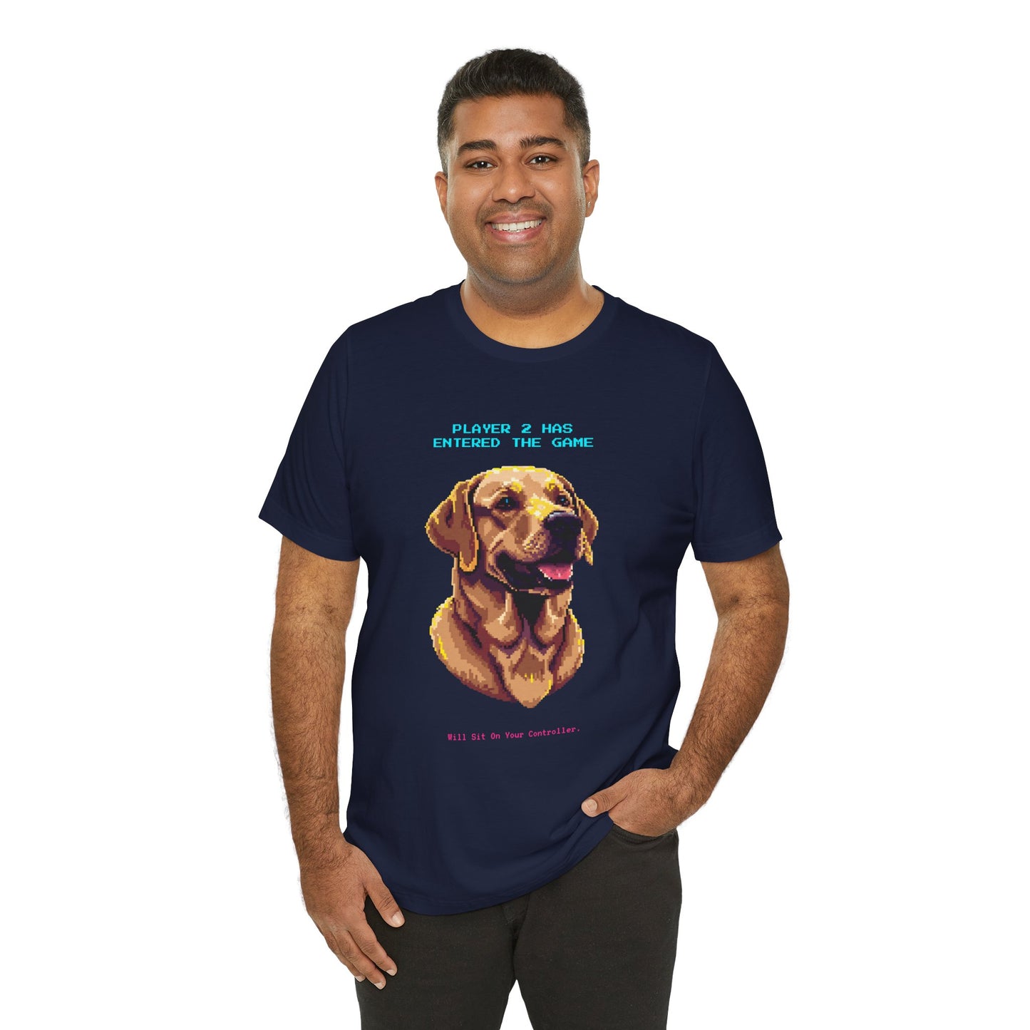 Player 2 Has Entered the Game T-Shirt - Funny Labrador Gamer Unisex Tee - Style 23