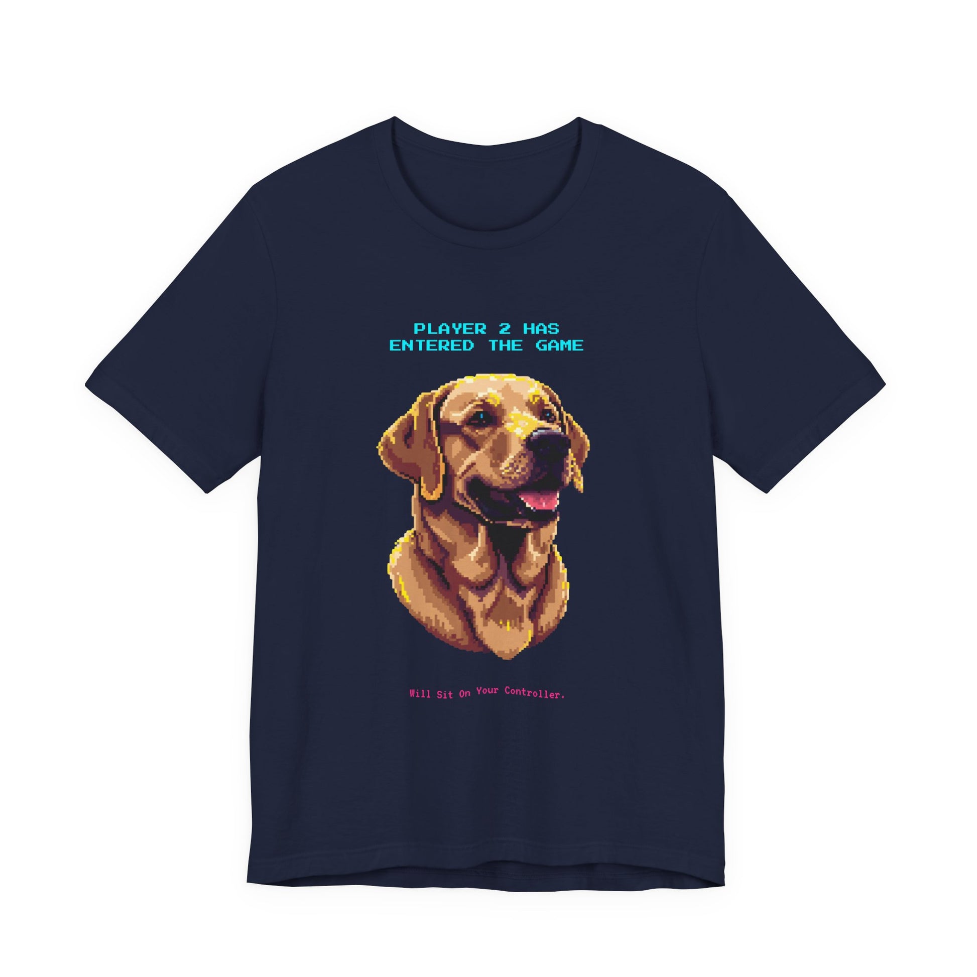 Player 2 Has Entered the Game T-Shirt - Funny Labrador Gamer Unisex Tee - Style 24