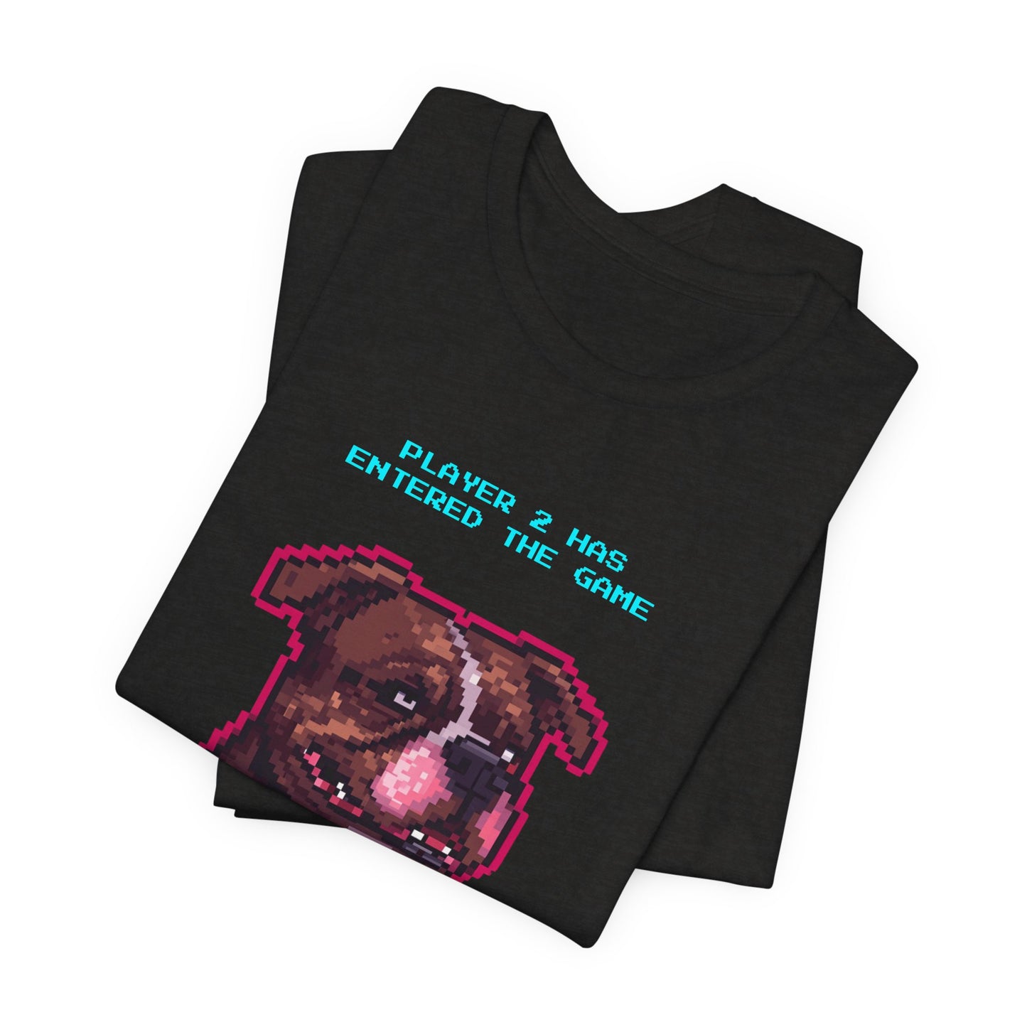 Player 2 Has Entered the Game T-Shirt - Funny Staffie Gamer Unisex Tee - Style 14
