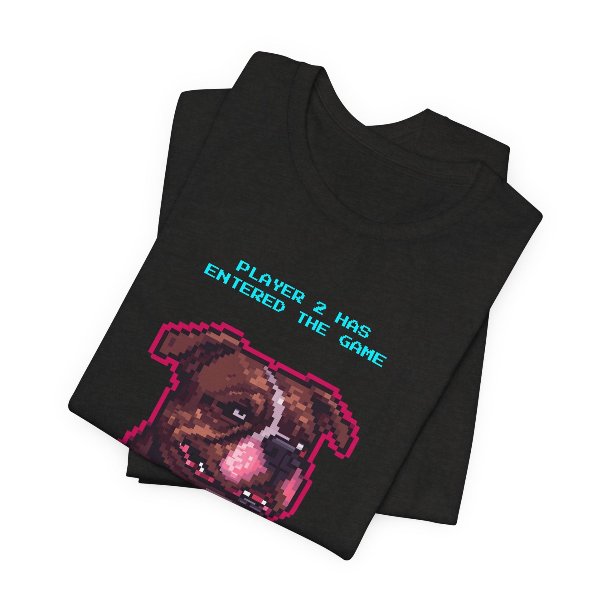 Player 2 Has Entered the Game T-Shirt - Funny Staffie Gamer Unisex Tee - Style 14